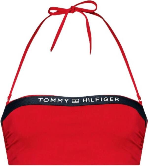 Tommy Hilfiger strapless bandeau bikinitop rood