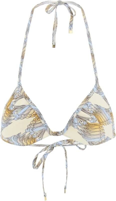TORY BURCH printed bikini top , Geel, Dames