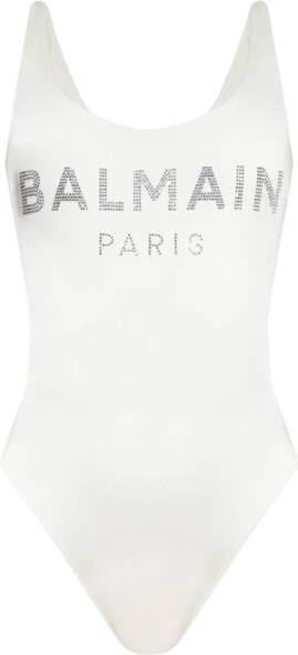 Balmain One piece swimsuit , Beige, Dames