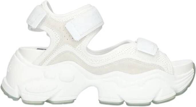 Buffalo Binary 0 Dames Schoenen White Synthetisch, Textil