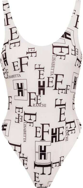 Elisabetta Franchi Cs40M21E2193 One Piece Suit , Beige, Dames