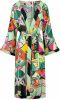 Pom Amsterdam Festive Paper kimono sp6808 , Groen, Dames online kopen