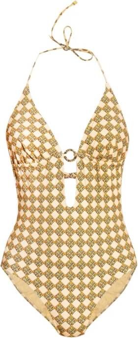 TORY BURCH Eendelig zwempak , Beige, Dames