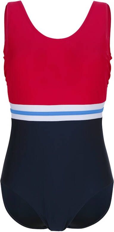 maritim Badpak in colourblocking Marine/Rood/Wit