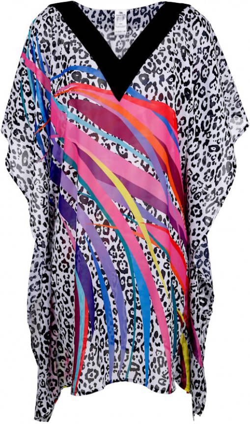 maritim Tuniek met een modieuze patronenmix Zwart/Wit