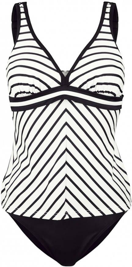 Olympia Tankini met streepdessin Wit