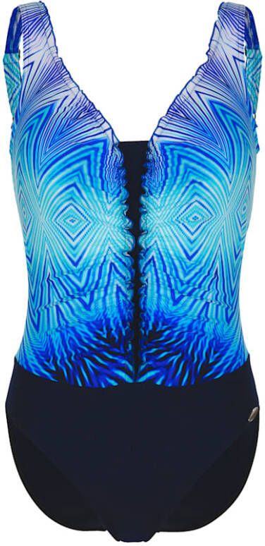 SUNFLAIR Badpak in modieuze rucheslook voor Blauw