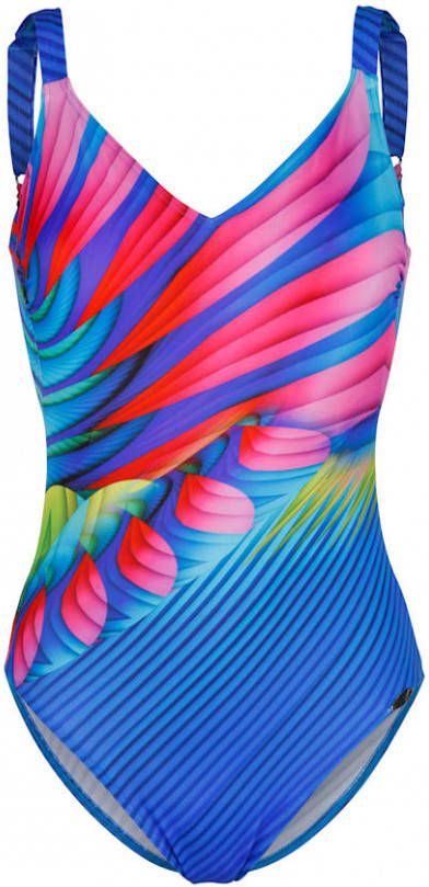 SUNFLAIR Badpak met print in regenboogkleuren Blauw