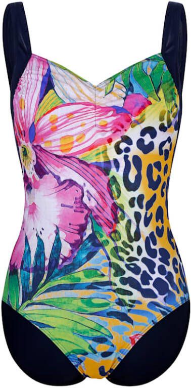 SUNFLAIR Badpak met vrolijk tropisch dessin Blauw