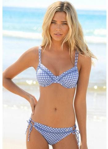 Buffalo Bikinitop met beugels Geruit met sierrand