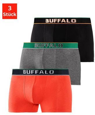 Buffalo Boxershort Weefband in collegedesign(set, 3 stuks )