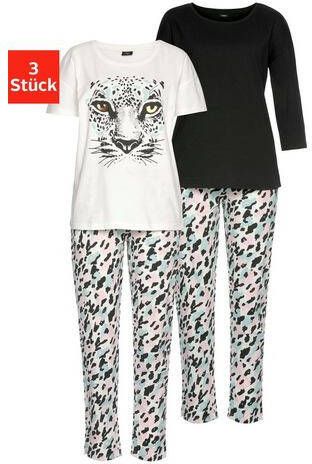 Buffalo Pyjama met luipaardmotief(3 delig, Set van 3 )