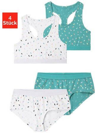 Buffalo Set bustier weefband met logo(4 delig, Met hipster )