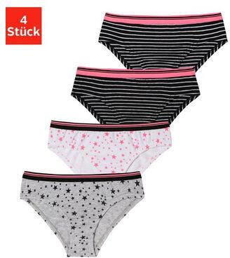 Buffalo Slip met strepen en sterretjes(set, 4 stuks )