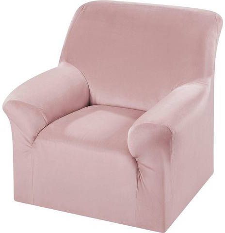 bpc living bonprix collection Fluwelen hoes, oudroze, 95% polyester, 5% nylon