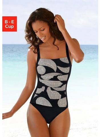 Lascana Badpak in modieuze bloemenprint met een modellerend effect