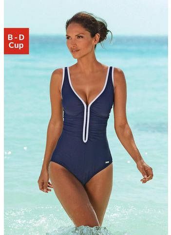 Lascana Badpak met contrastpaspel en modellerend effect