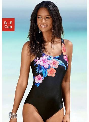 Lascana Badpak met elegante plooi en modellerend effect