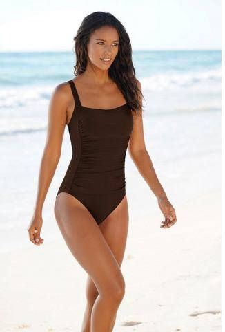 Lascana Badpak met plooien en modellerend effect