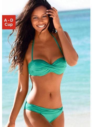 Lascana Beugelbikini in bandeaumodel met bandjes die op verschillende manieren te dragen zijn