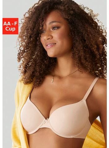 Lascana Bh met steuncups Ela perfect basic met beugel van zijdeachtige microvezel