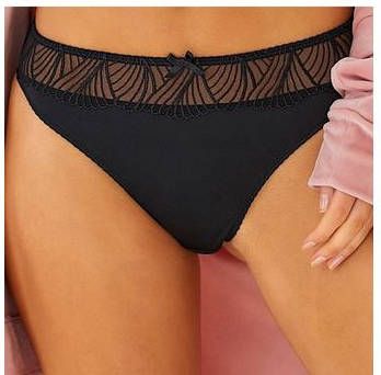 Lascana Bikinibroekje met band van modieuze kant