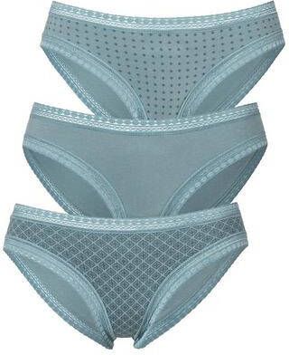 Lascana Bikinibroekje met grafische kant(set, 3 stuks )