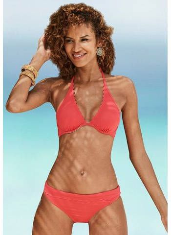 Lascana Bikinibroekje Scallop, met omslagband