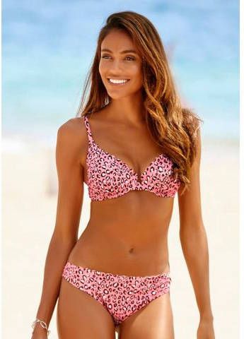 Lascana Bikinitop met beugels Mae met schulprandjes
