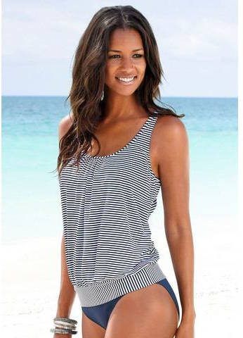 Lascana Oversized tankini in streepdesign