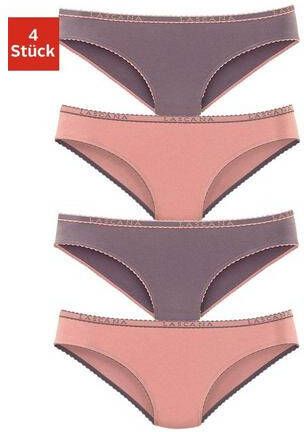 Lascana Slip met smalle logoboord(set, 4 stuks )