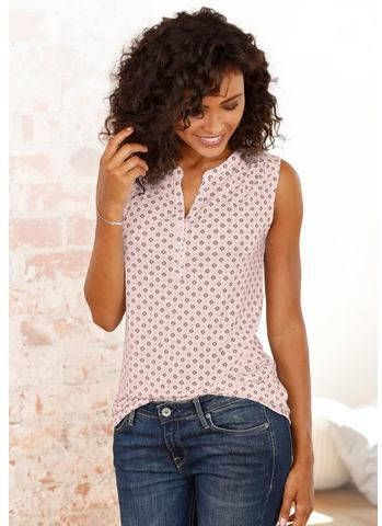 Lascana tops met stolpplooi bij de hals (set van 2)