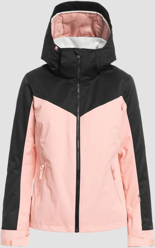 Roxy free jet block ski jas roze dames