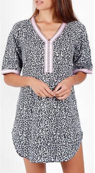 Admas Pareo Strandjurkje met korte mouwen Pink Flowers