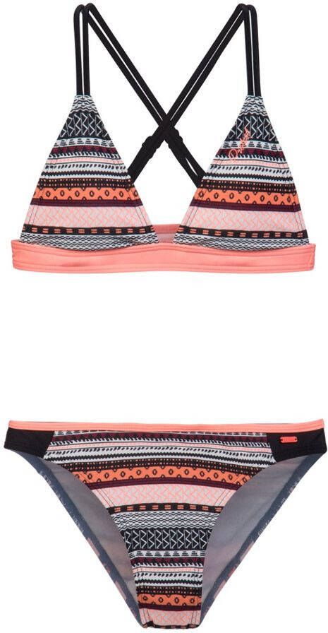 Protest triangelbikini Calippo JR met all over print zalm
