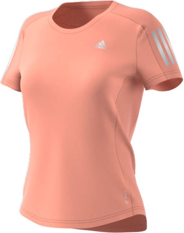 Adidas Performance Own The Run hardloop T shirt lichtroze