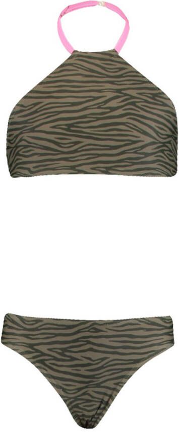 CoolCat Junior crop bikini Yasmin donkergroen