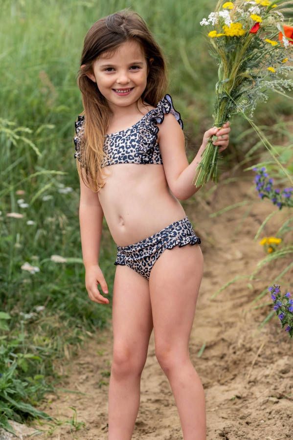 Looxs Revolution Bikini panther print&#xA0, uv50 voor meisjes in de kleur