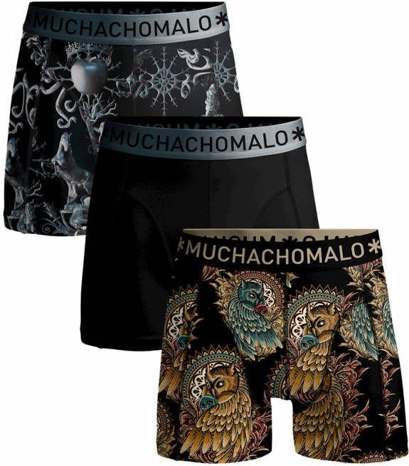 Muchachomalo Jongens 3 pack boxershorts free as a bird explore