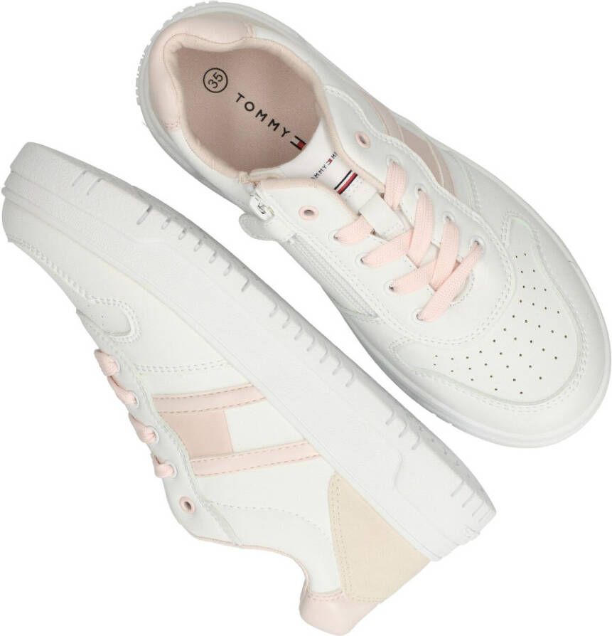 Tommy Hilfiger Sneakers FLAG LOW CUT LACE UP SNEAKER WHITE/PINK/BEIGE