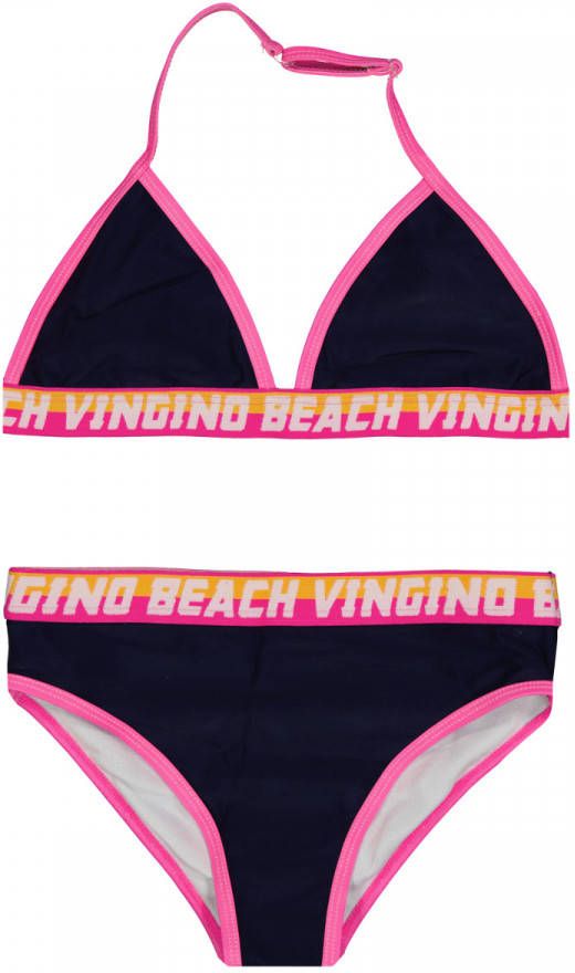 Vingino triangel bikini ZOFINA donkerblauw/roze