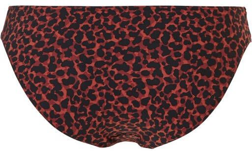 TC WOW bikinibroekje met panterprint rood/zwart