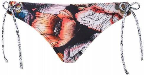 Beachlife bikinibroekje in een all over print zwart