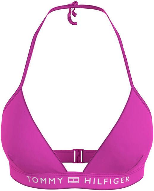 Tommy Hilfiger Swimwear Triangel bikinitop Clara met merkopschrift