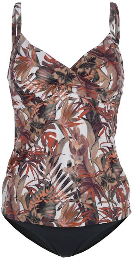 Olympia Tankini met modieus dessin Bruin